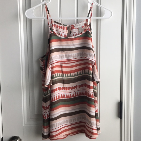 Loft outlet chiffon tank - Picture 2 of 3